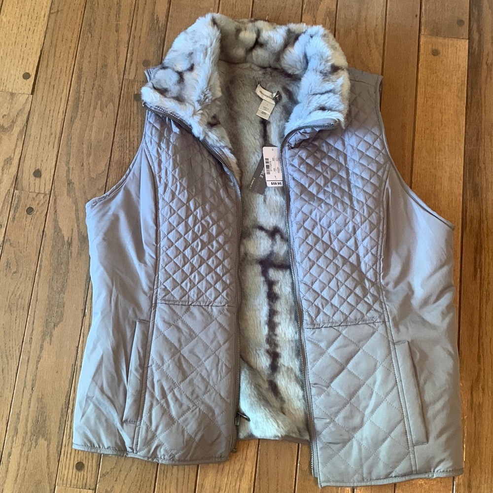 Brand new with tags Christopher and Banks reversible vest